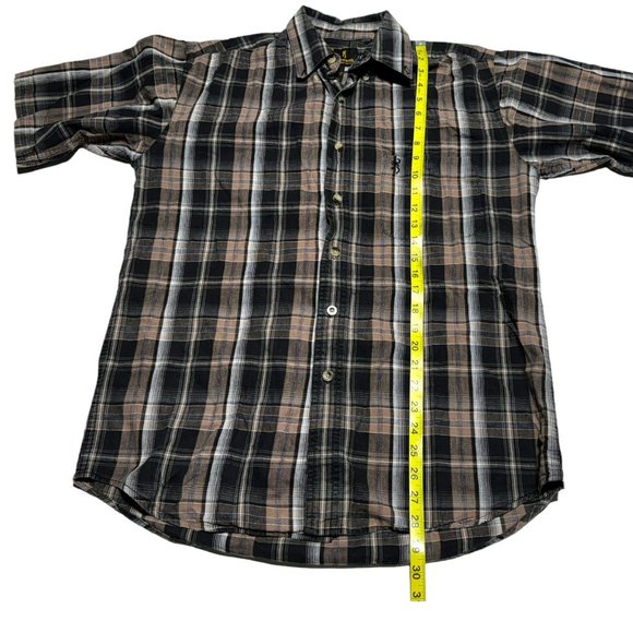 Men's Browning Multicolor Plaid Shirt Size Medium - Picture 5 of 7